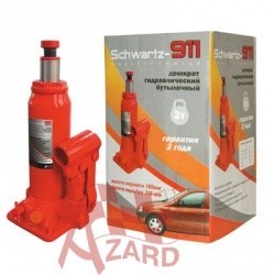 Домкрат гидравлический бутылочный SCHWARTZ-911 2 т картонная коробка